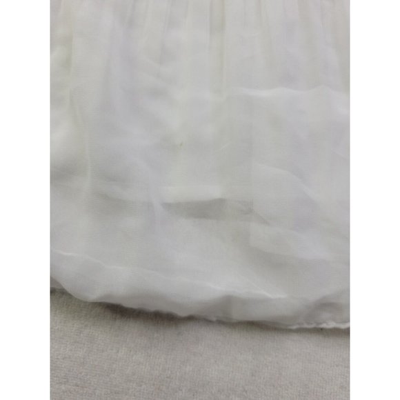 Ramy Brook Women's S White Lined Pleated Ruffle Tank Top Cropped READ - Picture 6 of 11